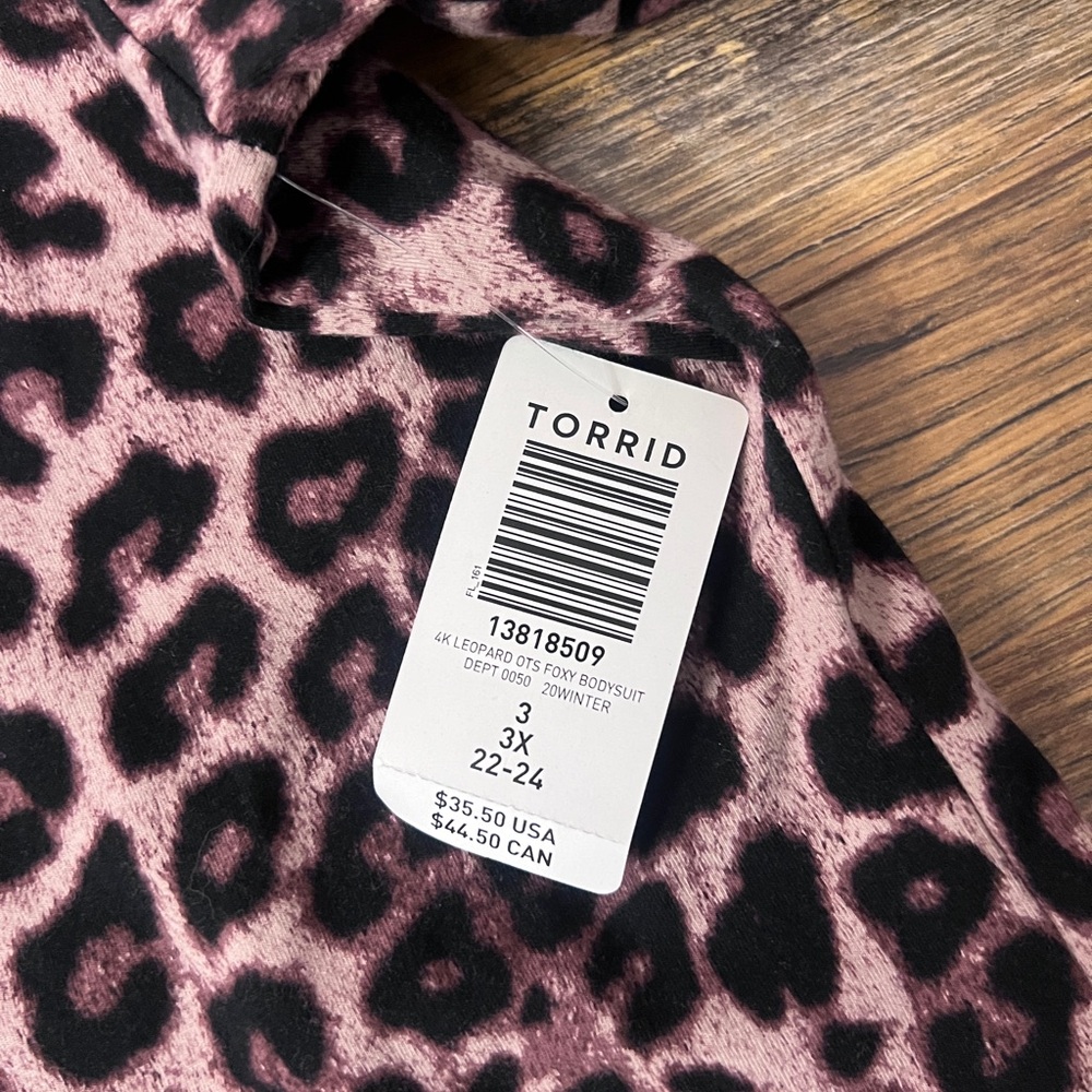 Torrid Leopard Print Bodysuit